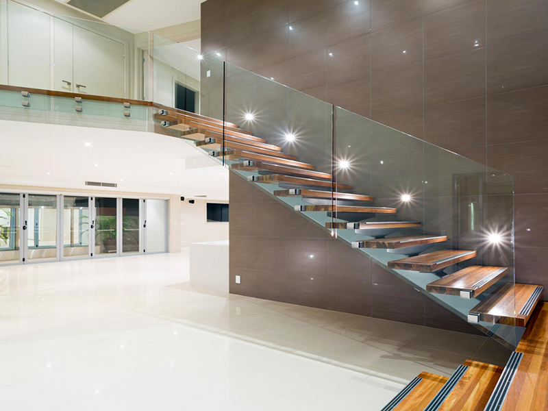 Escalera Flotante Vidrio